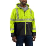 Men's Carhartt High-Visibility Storm Defender Hooded Rain Jacket - Thumbnail 1 of 6