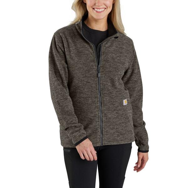 Women's Carhartt Fleece Full Zip Small Carbon Heather