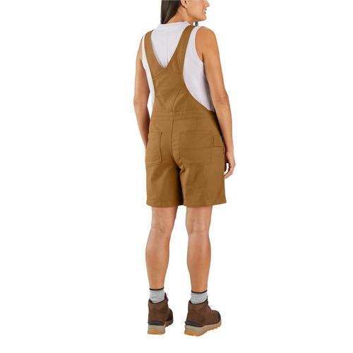 Women's Carhartt Relaxed Fit Rugged Flex Canvas Shortall - Primary Image