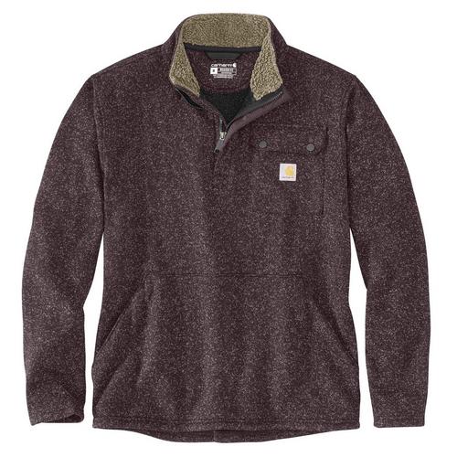 Men's Carhartt Relaxed Fit Midweight Pocket Sweater Fleece 1/4 Zip Pullover