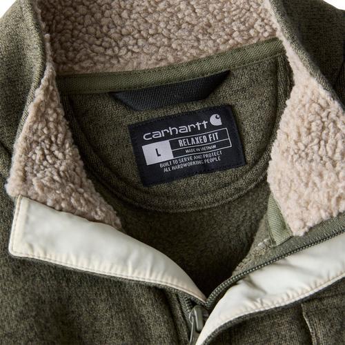 Men's Carhartt Relaxed Fit Midweight Pocket Sweater Fleece 1/4 Zip Pullover