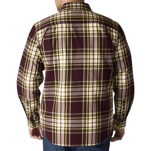 Men's Carhartt Loose Fit Heavyweight Flannel Plaid Long Sleeve Button Up Shirt - Primary Image