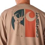Men's Carhartt Loose Fit Heavyweight Pocket Deer Graphic Long Sleeve T-Shirt - Thumbnail 5 of 6