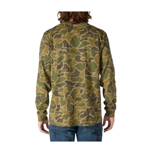 Men's Carhartt Relaxed Fit Heavyweight Pocket Camo Logo Graphic Long Sleeve T-Shirt - Primary Image