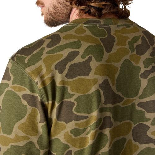 Men's Carhartt Relaxed Fit Heavyweight Pocket Camo Logo Graphic Long Sleeve T-Shirt - Primary Image