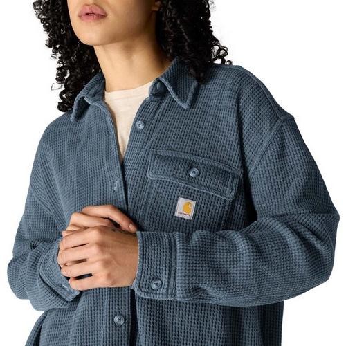 Women's Carhartt Heavyweight Waffle Knit Long Sleeve Oversized Shacket - Primary Image