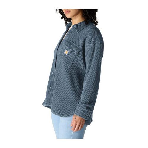 Women's Carhartt Heavyweight Waffle Knit Long Sleeve Oversized Shacket - Primary Image