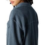 Women's Carhartt Heavyweight Waffle Knit Long Sleeve Oversized Shacket - Thumbnail 7 of 8