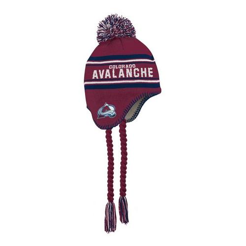 Genuine Stuff Kids' Colorado Avalanche Legacy Pom Beanie - Primary Image