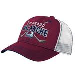 Genuine Stuff Kids' Colorado Avalanche Lockup Mesh Back Snapback Hat - Thumbnail 1 of 3