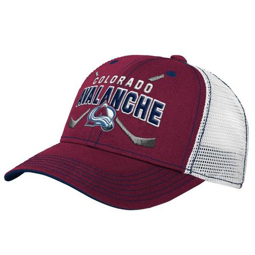 Genuine Stuff Kids' Colorado Avalanche Lockup Mesh Back Snapback Hat - Primary Image