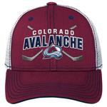 Genuine Stuff Kids' Colorado Avalanche Lockup Mesh Back Snapback Hat - Thumbnail 2 of 3