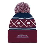 Genuine Stuff Kids' Colorado Avalanche Faceoff Beanie - Thumbnail 2 of 3