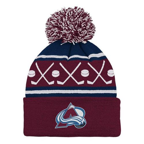 Genuine Stuff Kids' Colorado Avalanche Faceoff Beanie - Primary Image