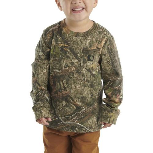 Kids' Carhartt Camo Pocket Long Sleeve T-Shirt - Primary Image