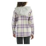 Girls' Carhartt Button Down Flannel Long Sleeve Hooded T-Shirt - Thumbnail 3 of 3