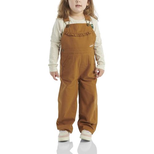 Toddler Carhartt Canvas Ruffle Front Overalls