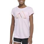 Girls' adidas Cap Sleeve Poly T-Shirt - Thumbnail 1 of 3