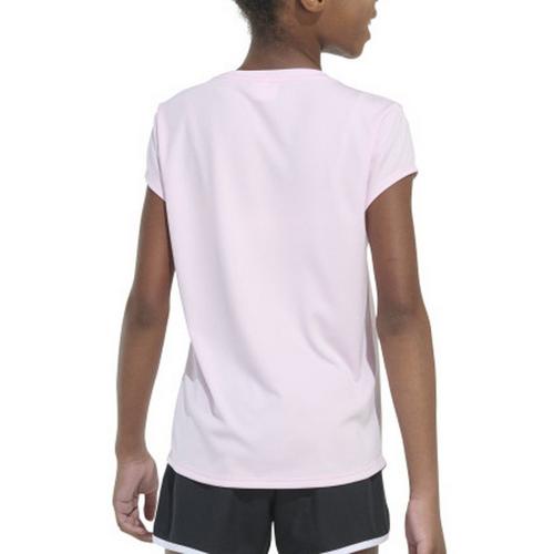 Girls' adidas Cap Sleeve Poly T-Shirt - Primary Image