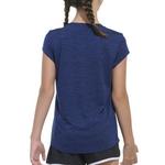 Girls' adidas Cap Sleeve Melange T-Shirt - Thumbnail 3 of 3
