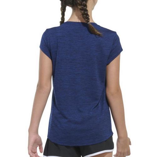 Girls' adidas Cap Sleeve Melange T-Shirt - Primary Image