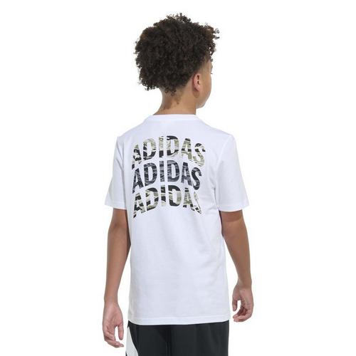 Boys' adidas Tiger Camo Stack T-Shirt - Primary Image