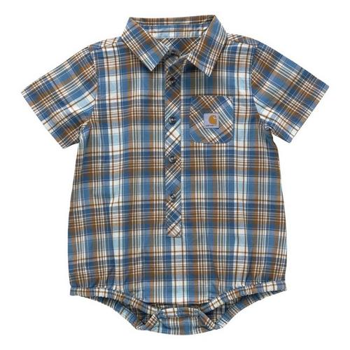 Baby Boys' Carhartt Plaid Woven Onesie - Primary Image