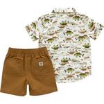 Toddler Carhartt Fish Print Shirt and Shorts Set - Thumbnail 4 of 4
