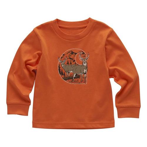Kids' Carhartt Deer Logo Long Sleeve T-Shirt - Primary Image