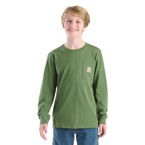 Kids' Carhartt Deer Park Pocket Long Sleeve T-Shirt - Primary Image