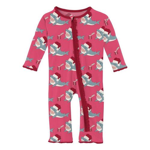 Baby Kickee Pants Muffin Ruffle Coverall Romper - Primary Image