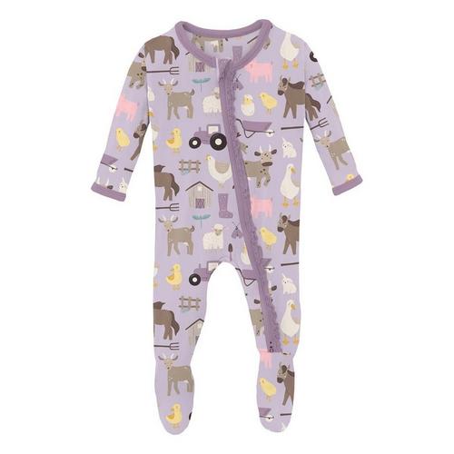 Baby Kickee Pants Muffin Ruffle Footie Pajamas - Primary Image