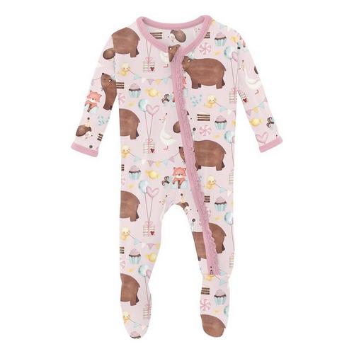 Baby Kickee Pants Muffin Ruffle Footie Pajamas - Primary Image