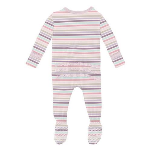 Baby Kickee Pants Muffin Ruffle Footie Pajamas - Primary Image