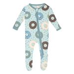 Baby Kickee Pants Zipper Print Footie Pajamas - Thumbnail 3 of 8