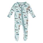Baby Kickee Pants Zipper Print Footie Pajamas - Thumbnail 4 of 8