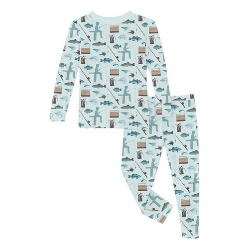Kids' Kickee Pants Print Long Sleeve Pajama Set - Primary Image