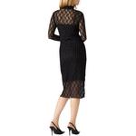 Women's Steve Madden Vivienne Studded Lace Long Sleeve Midi Dress - Thumbnail 4 of 6