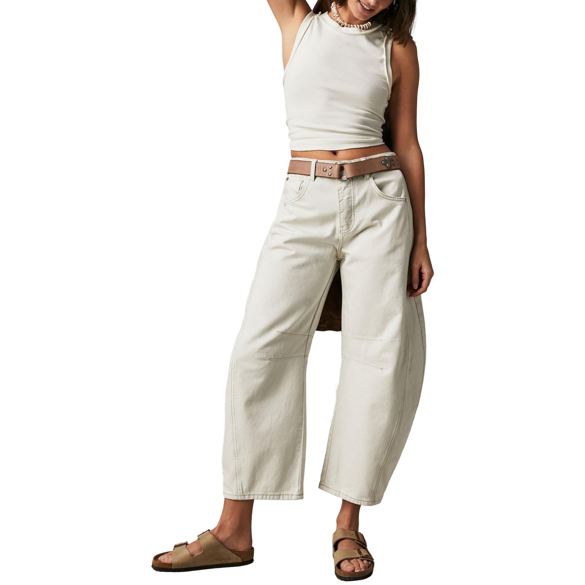 Women's Free People Good Luck Relaxed Fit Barrel Jeans