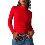 Women's Free People Rickie Long Sleeve Mock Neck Shirt - Thumbnail 1 of 3