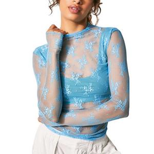 Women's Free People Lady Lux Long Sleeve Mock Neck Shirt