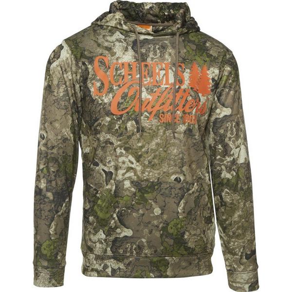 SCHEELS OUTFITTERS Men's  Camo Logo Hunting Hoodie