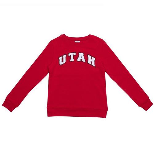 ZooZatZ Girls' Utah Utes Chenille Crew - Primary Image