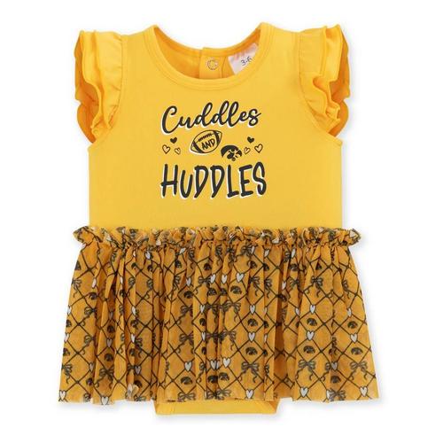 ZooZatZ Baby Iowa Hawkeyes Cuddle Tutu Onesie - Primary Image