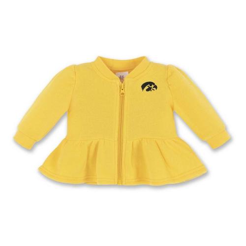 ZooZatZ Baby Girls' Iowa Hawkeyes Peplum Full Zip - Primary Image