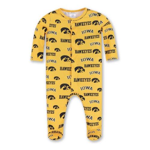 ZooZatZ Baby Iowa Hawkeyes All Over Print Sleeper - Primary Image