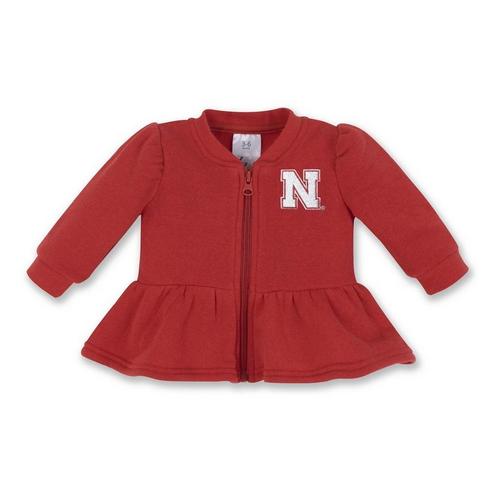 ZooZatZ Baby Girls' Nebraska Cornhuskers Peplum Full Zip - Primary Image