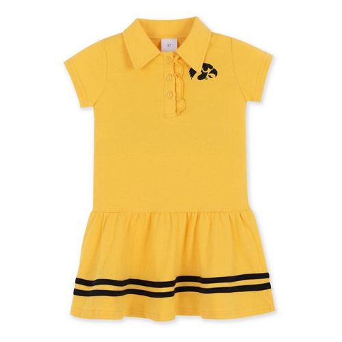 ZooZatZ Toddler Iowa Hawkeyes Collar Dress - Primary Image