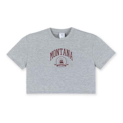 ZooZatZ Kids' Girls' Montana Grizzlies Boxy Crop - Primary Image