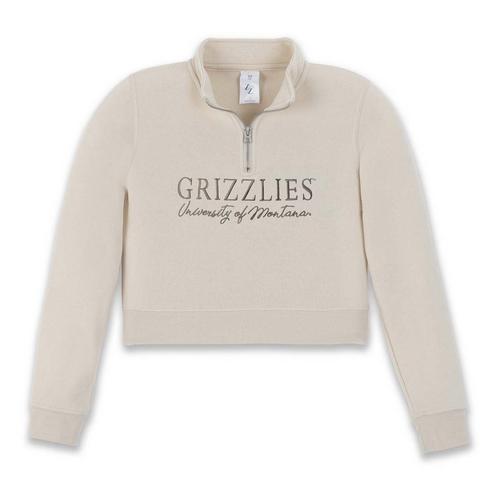 ZooZatZ Kids Girls' Montana Grizzlies Crop 1/4 Zip - Primary Image